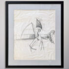 Bob Berks Original 1962 Graphite Drawing Series 18 x 21-8