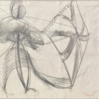 Bob Berks Original 1962 Graphite Drawing Series 18 x 21-8