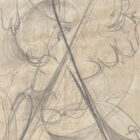 Bob Berks Original 1962 Graphite Drawing Series 18 x 21-8