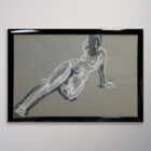 Bob Berks Original Pastel Figure Sketch 20 x 14-1