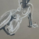 Bob Berks Original Pastel Figure Sketch 20 x 14-1