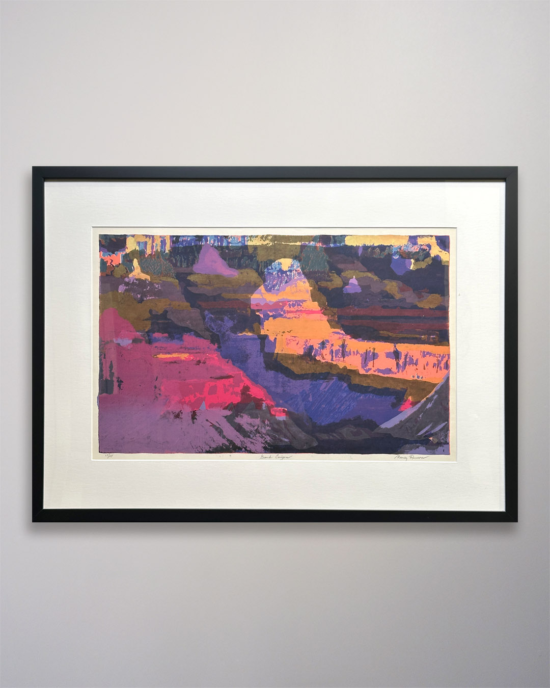 25-092 Nancy Ranson Grand Canyon Serigraph 29 x 22-fr