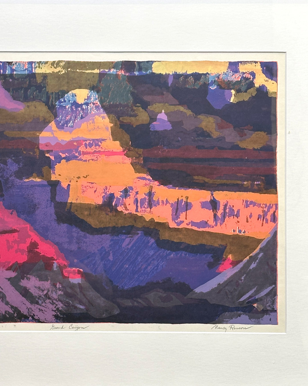 Nancy Ranson Grand Canyon Serigraph 29 x 22-fr