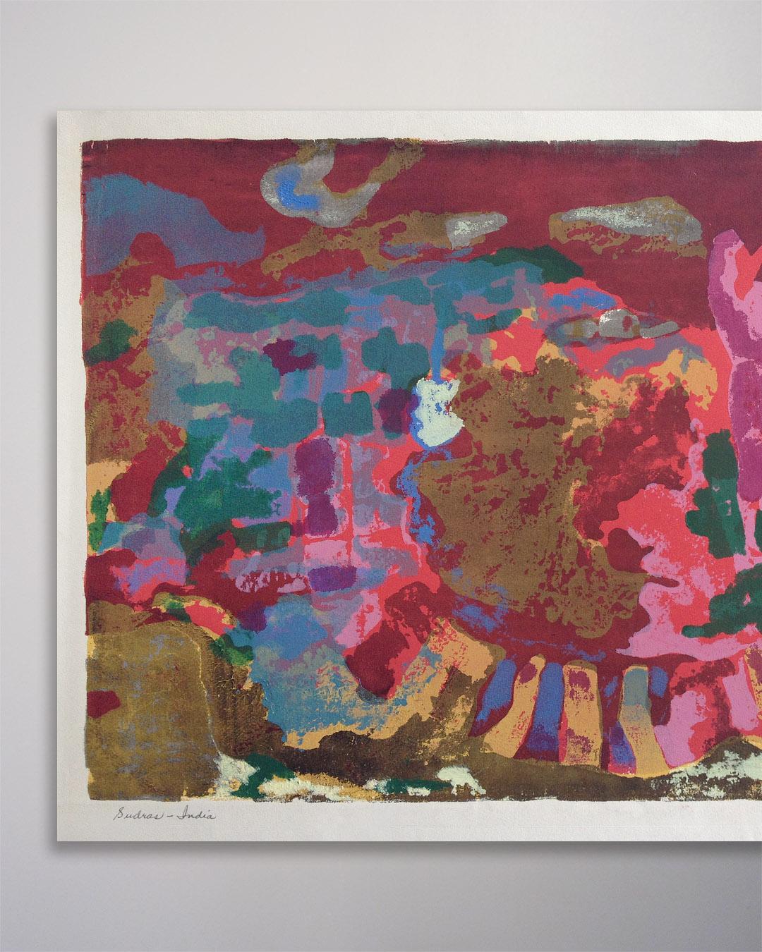 Nancy Ranson India Serigraph 20 x 13-1