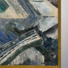 Original 1956 Cubist Painting Guitar Wesley Lea- 1