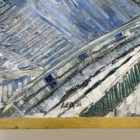 Original 1956 Cubist Painting Guitar Wesley Lea- 1