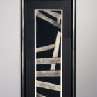 Original Abstract Charcoal Drawing 52 x 13-1