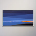 Aron Original Painting Red Sail Red Sky Three 50 x 26