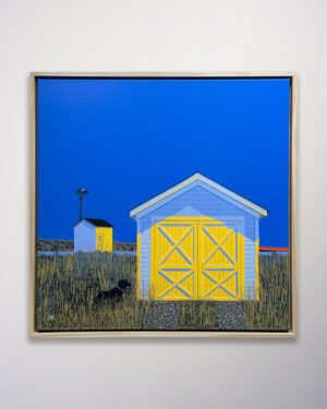 Aron Original Painting Boat Shed 26 x 26