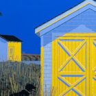 Aron Original Painting Boat Shed 26 x 26-1
