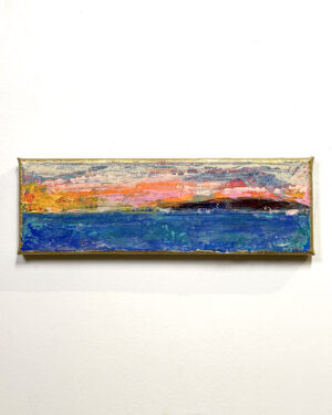 Charles Huschle Abstract Painting 12 x 4