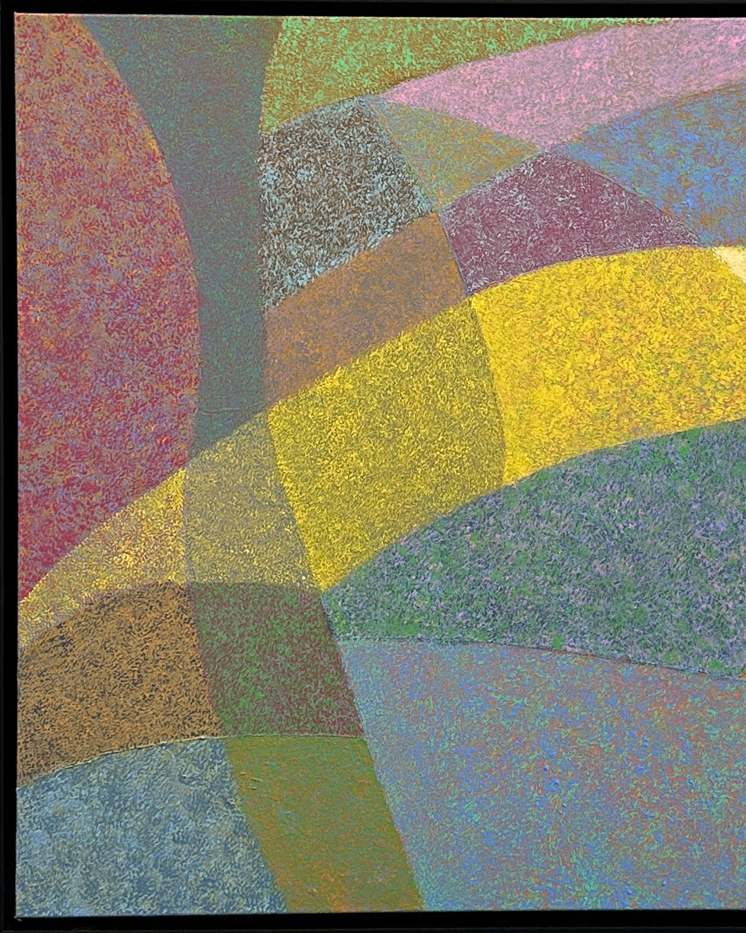 Aron Original Painting Sunday in the Park 38 x 26