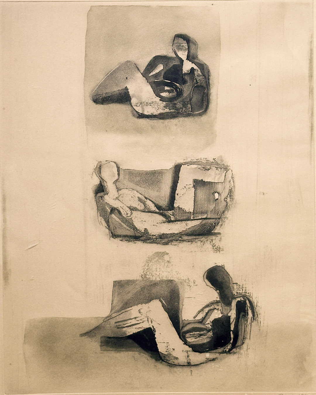 Original Aquatint Engraving Figures 20 x 26