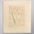Vintage Original Modigliani Etching Tete de Femme