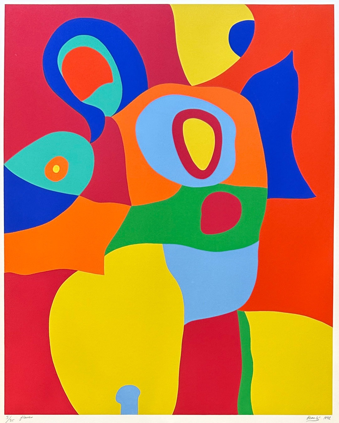 Jean-Marie Haessle 1972 Silkscreen Print 23 x 29-b