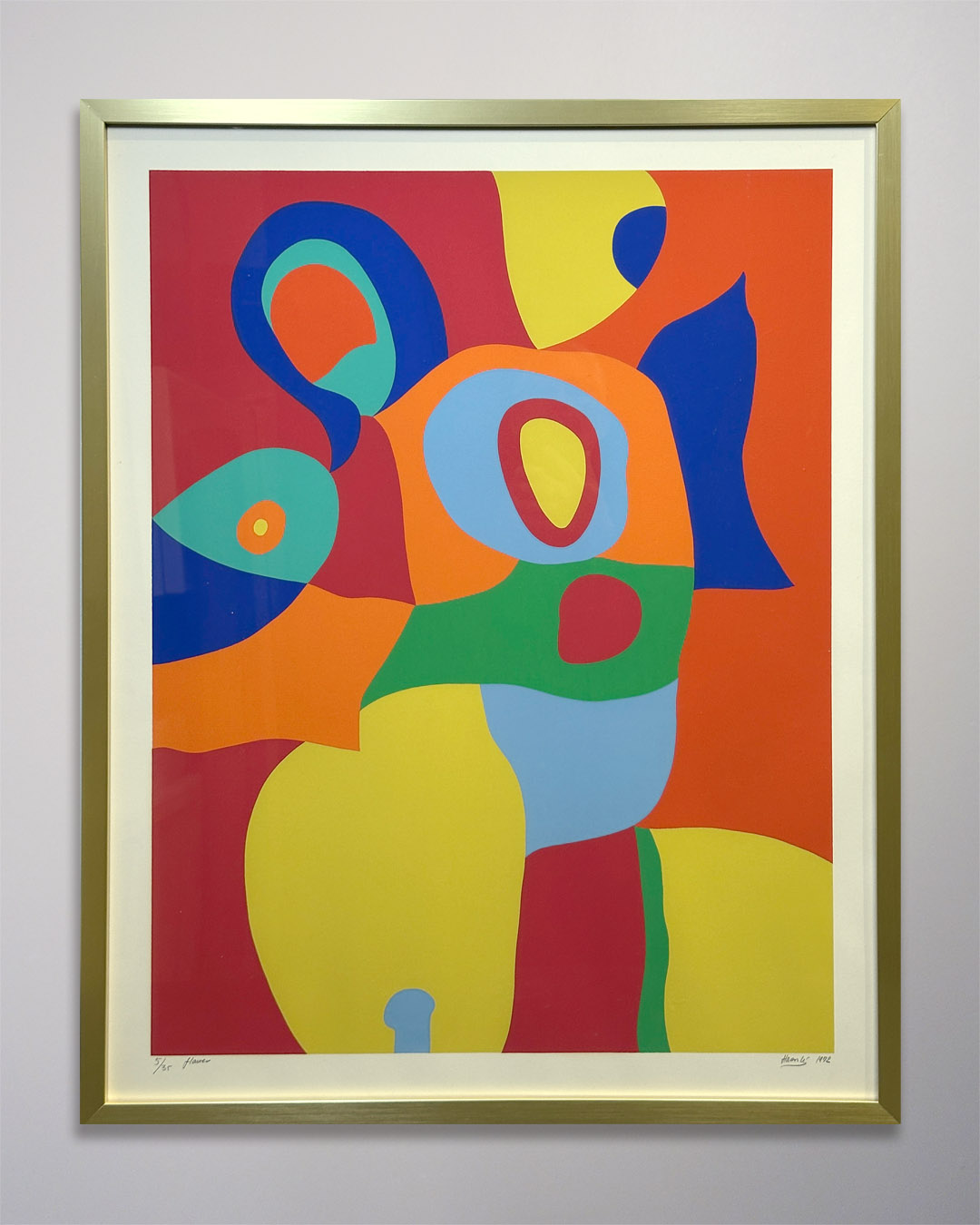 25-145 Jean-Marie Haessle 1972 Silkscreen Print 23 x 29-fr Jean-Marie Haessle 1972 Silkscreen Print 23 x 29-fr