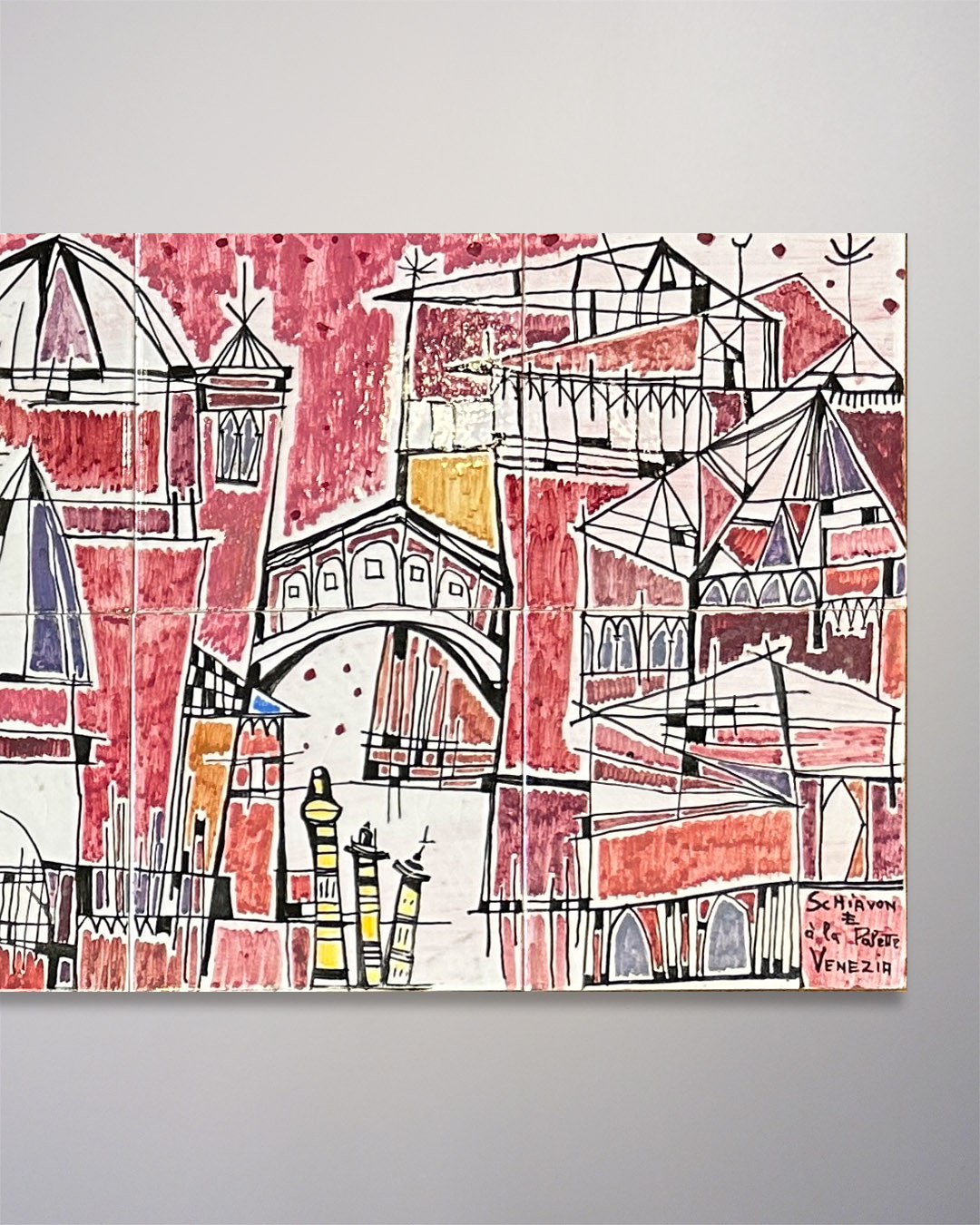 Elio Schiavon Mid-Century Ceramic Tiles 48x16-6