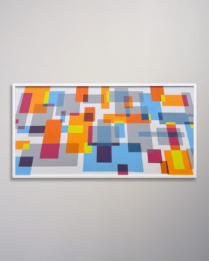 Aron Original Painting Squared Color Two 63 x 33-4
