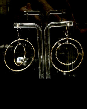 Vermeil Over Sterling Double Hoop Earrings