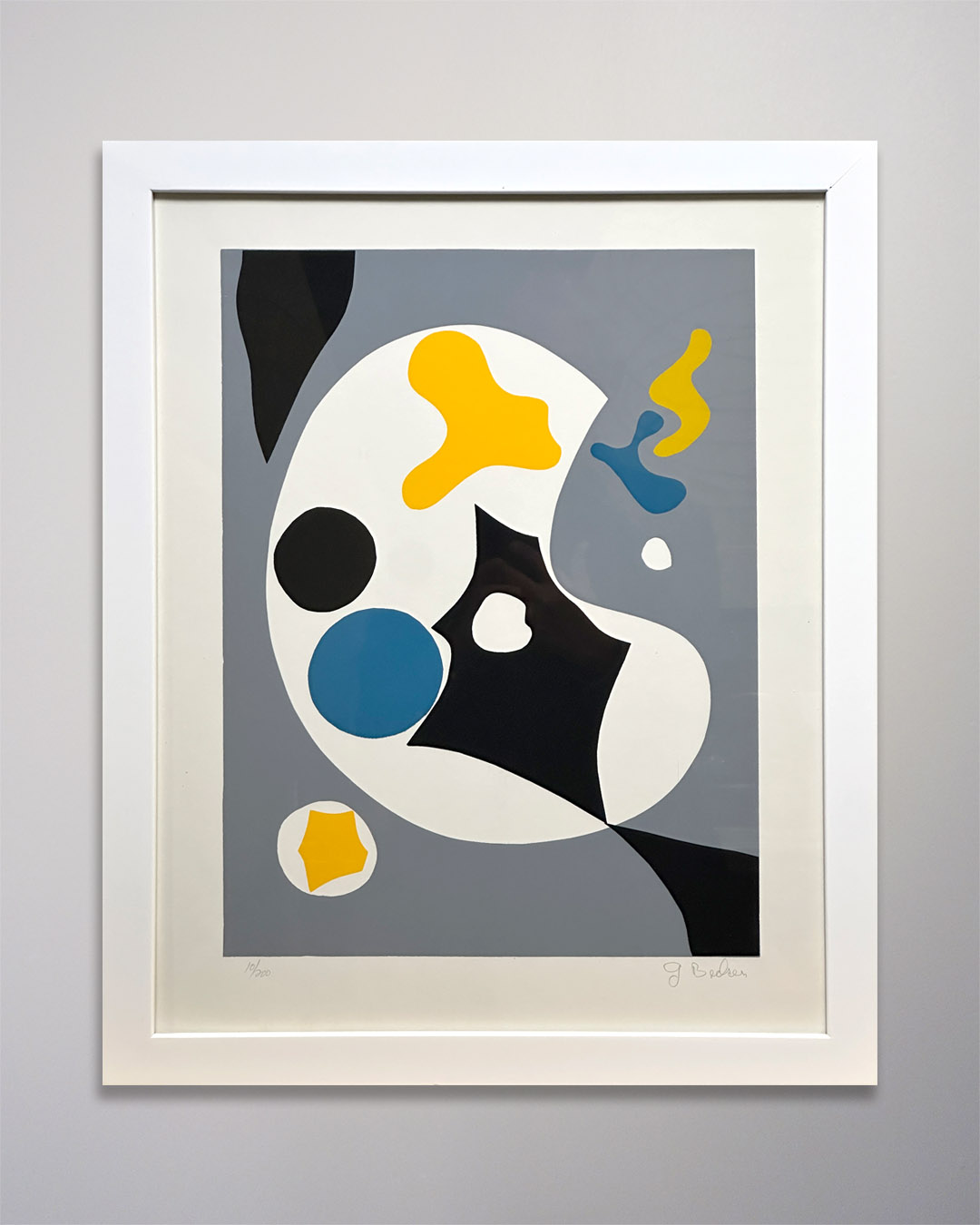 25-168 1970s Silkscreen Print Signed Becker 17 x 22 1970s Silkscreen Print Signed Becker 17 x 22