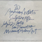 Noguchi Drawing 1982 Exhibition Poster 24 x 30-1