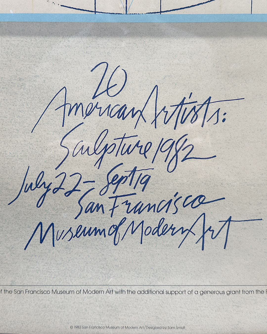 Noguchi Drawing 1982 Exhibition Poster 24 x 30-1