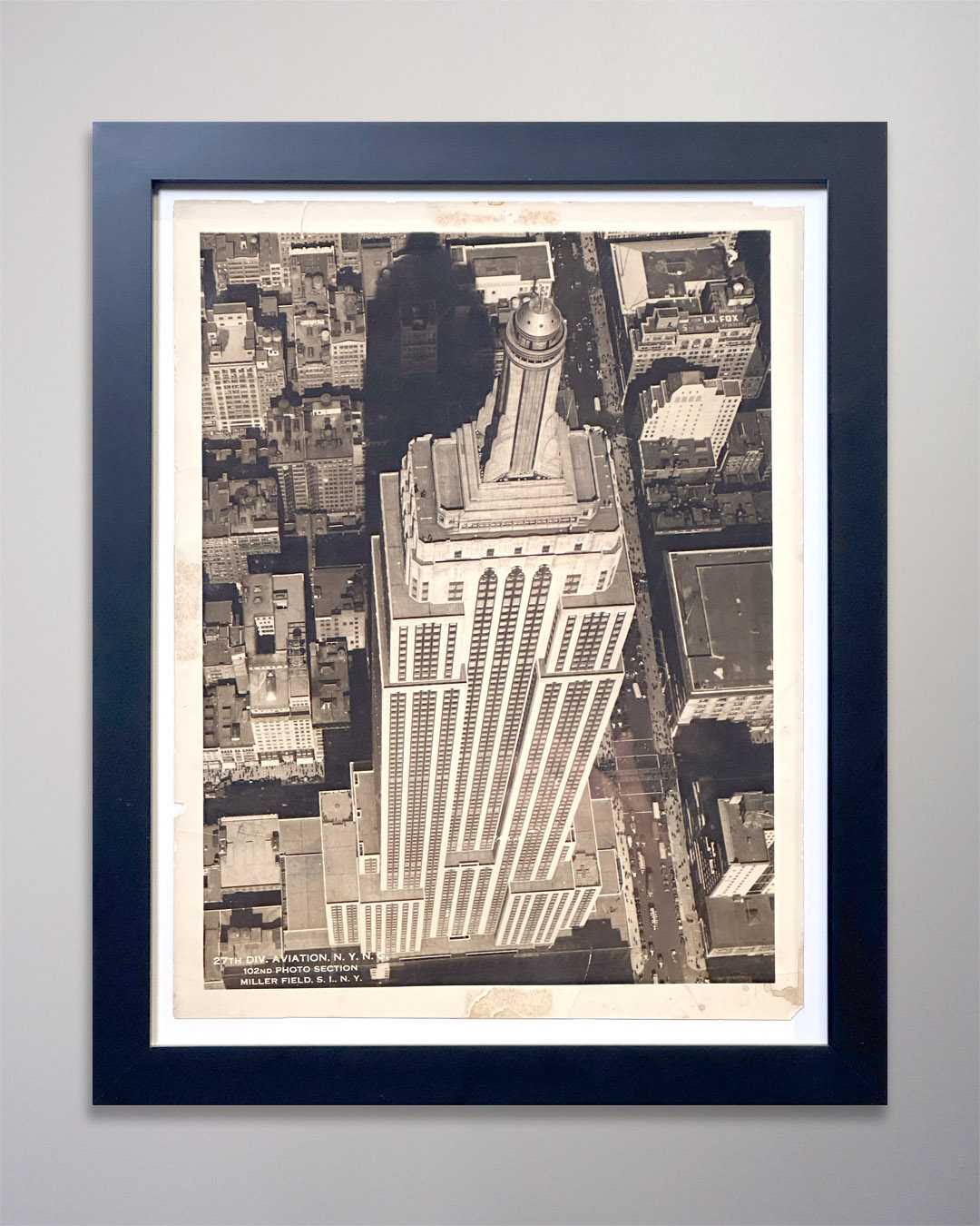 25-172 Empire State Building Silver Gelatin Print 1930s Empire State Building Silver Gelatin Print 1930s