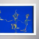 Lassiter 1971 Outsider Painting on Lucite 37 x 10