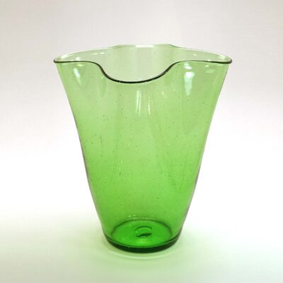 Green Handkerchief Vase