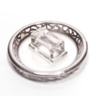 English Silverplate Crystal Ashtray Matchbook Holder-2