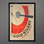 9-013 Original Gold-Starry Advertising Poster 34x51