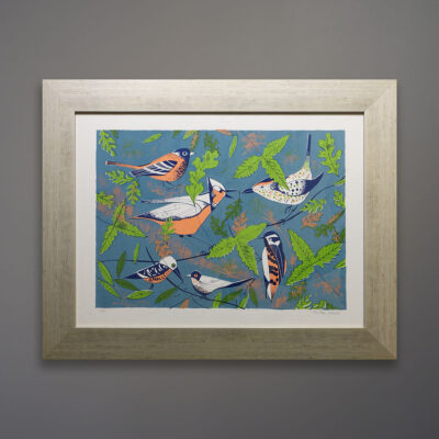 9-366 1970s Edward Arden Birds Silkscreen Print